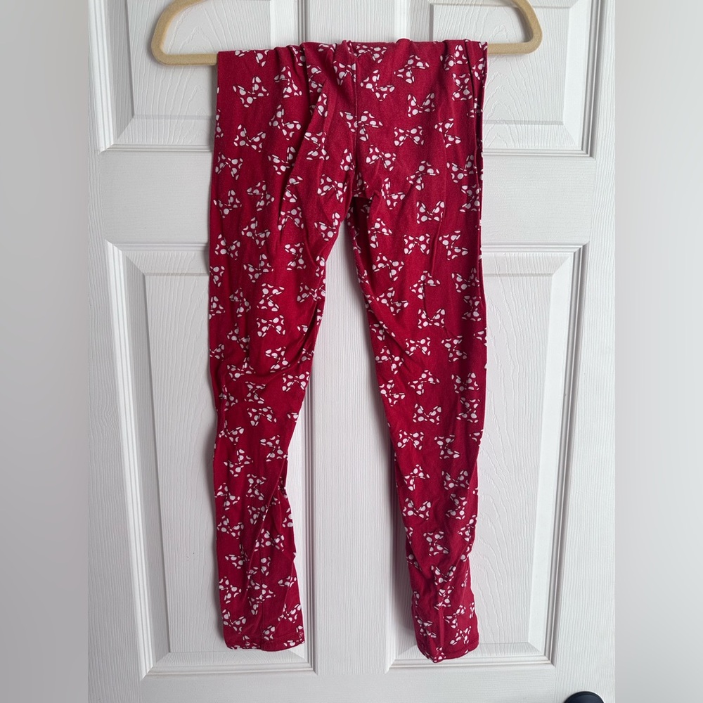 Minnie Mouse bow leggings